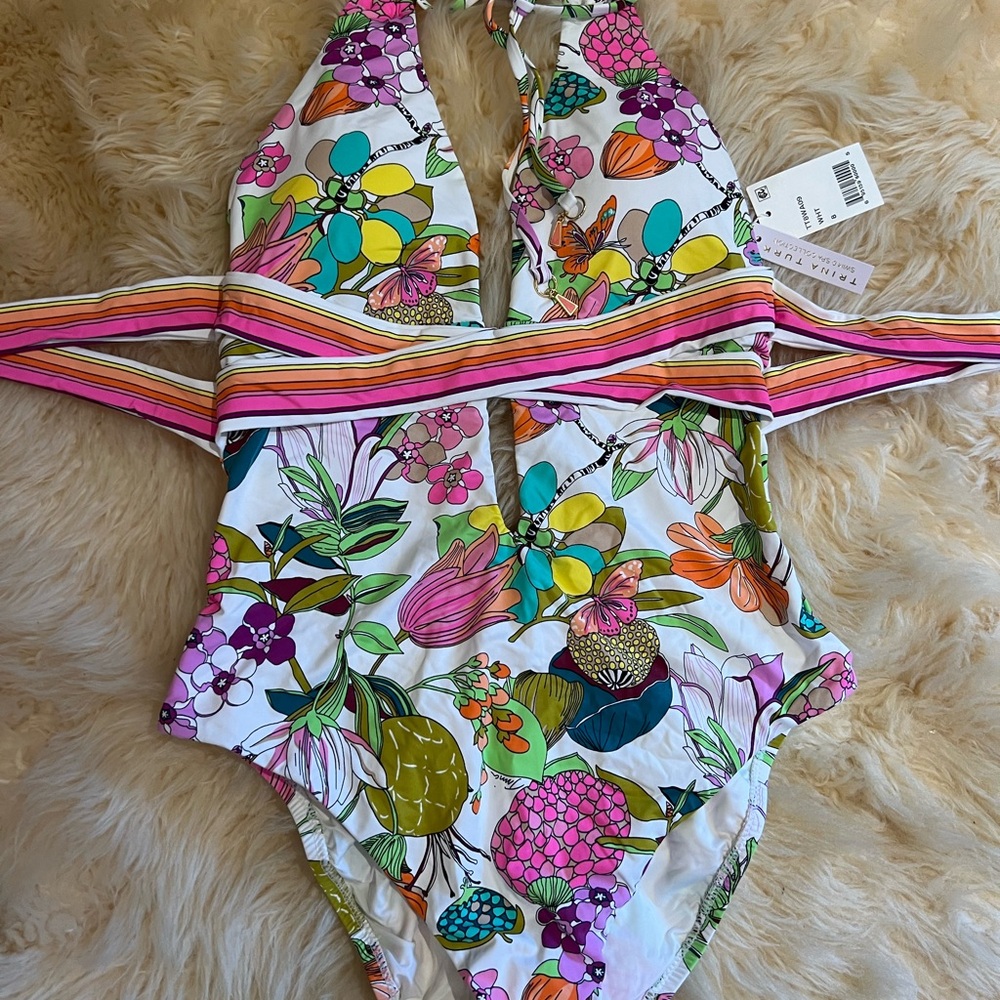 Trina Turk Multicolor Floral Woman Swim One Piece